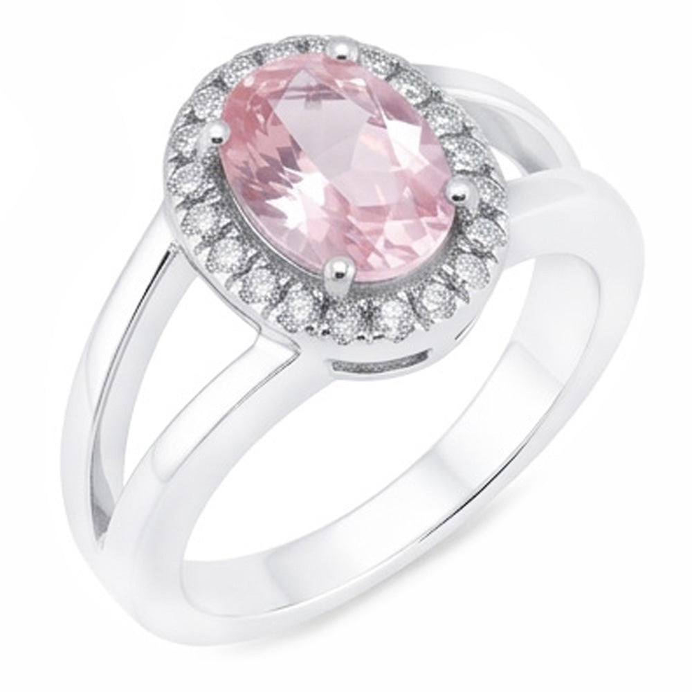 Natural Sapphire Ring 2.01ct - White Gold 14K