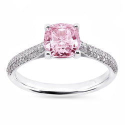 Natural Sapphire Ring 2.01ct - White Gold 14K