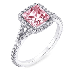 Natural Sapphire Ring 2.15ct - White Gold 14K