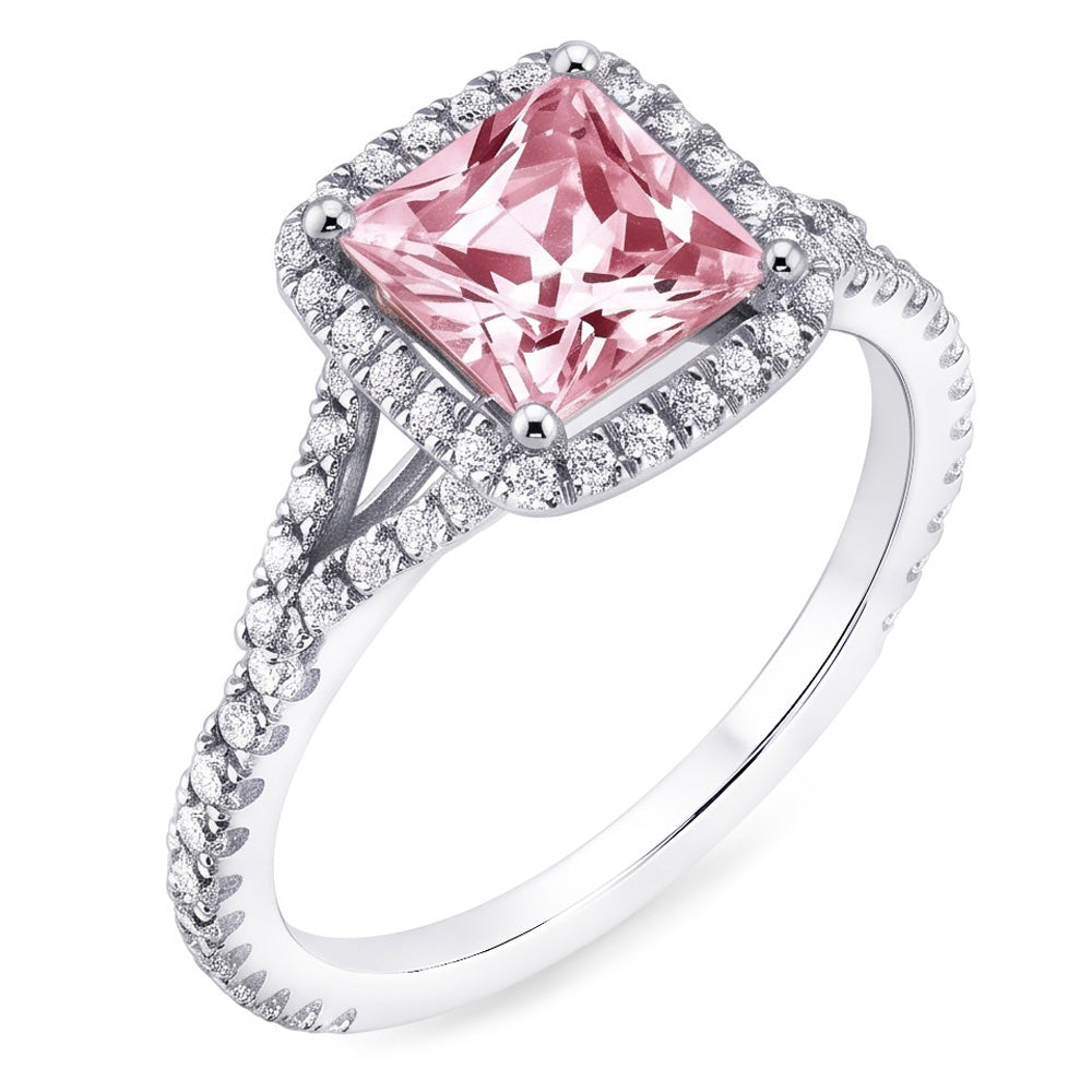 Natural Sapphire Ring 2.15ct - White Gold 14K