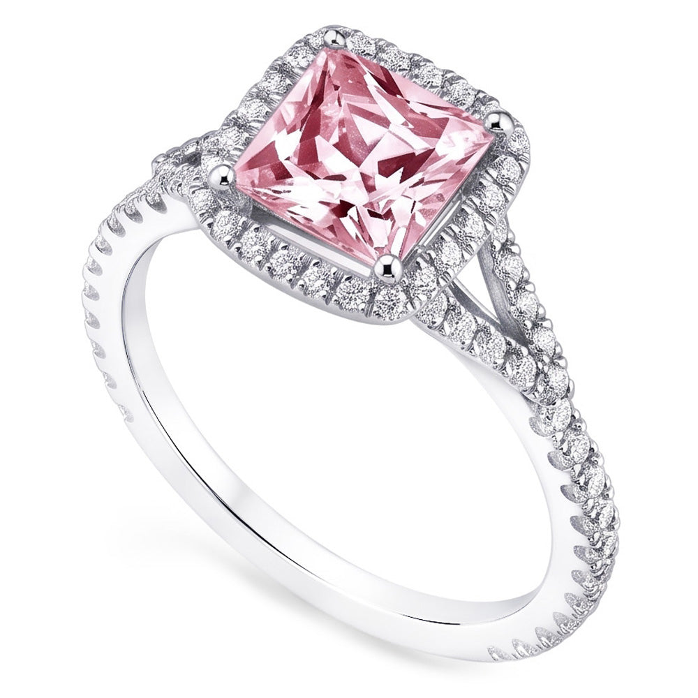 Natural Sapphire Ring 2.15ct - White Gold 14K