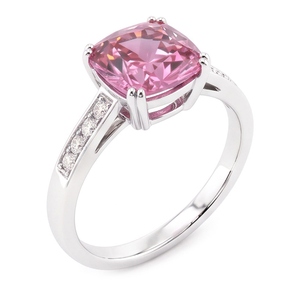 Natural Sapphire Ring 2.25ct - White Gold 14K