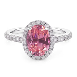 Natural Sapphire Ring 2.25ct - White Gold 14K
