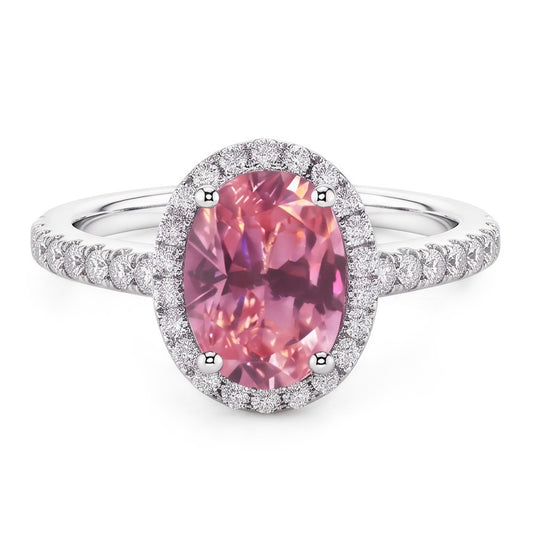 Natural Sapphire Ring 2.25ct - White Gold 14K