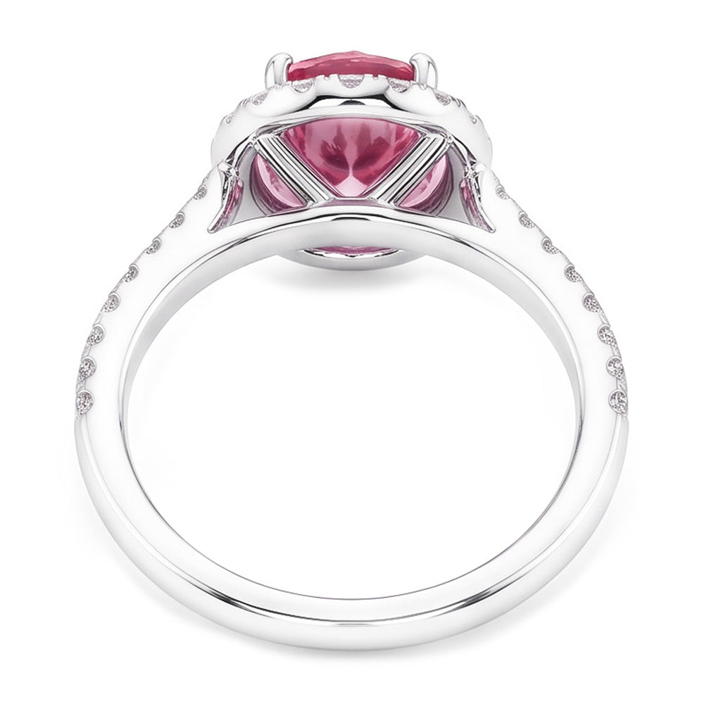 Natural Sapphire Ring 2.25ct - White Gold 14K