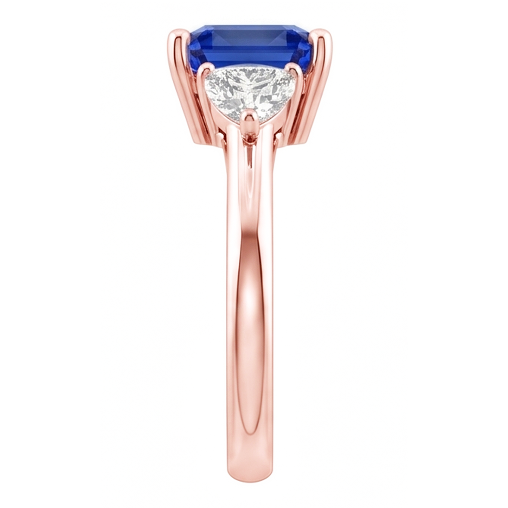 Natural Sapphire Ring 2.50ct - Rose Gold 14K