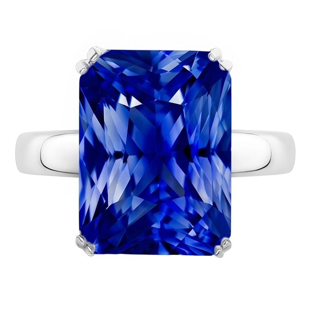 Natural Sapphire Ring 2.50ct - White Gold 14K