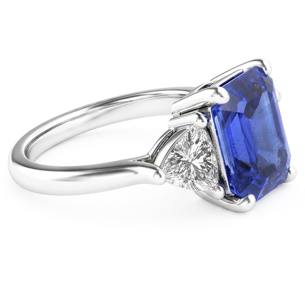 Natural Sapphire Ring 2.50ct - White Gold 14K
