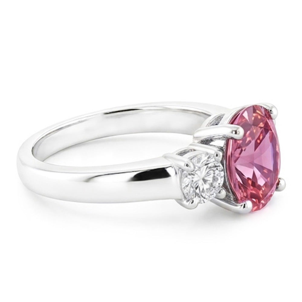 Natural Sapphire Ring 2.50ct - White Gold 14K