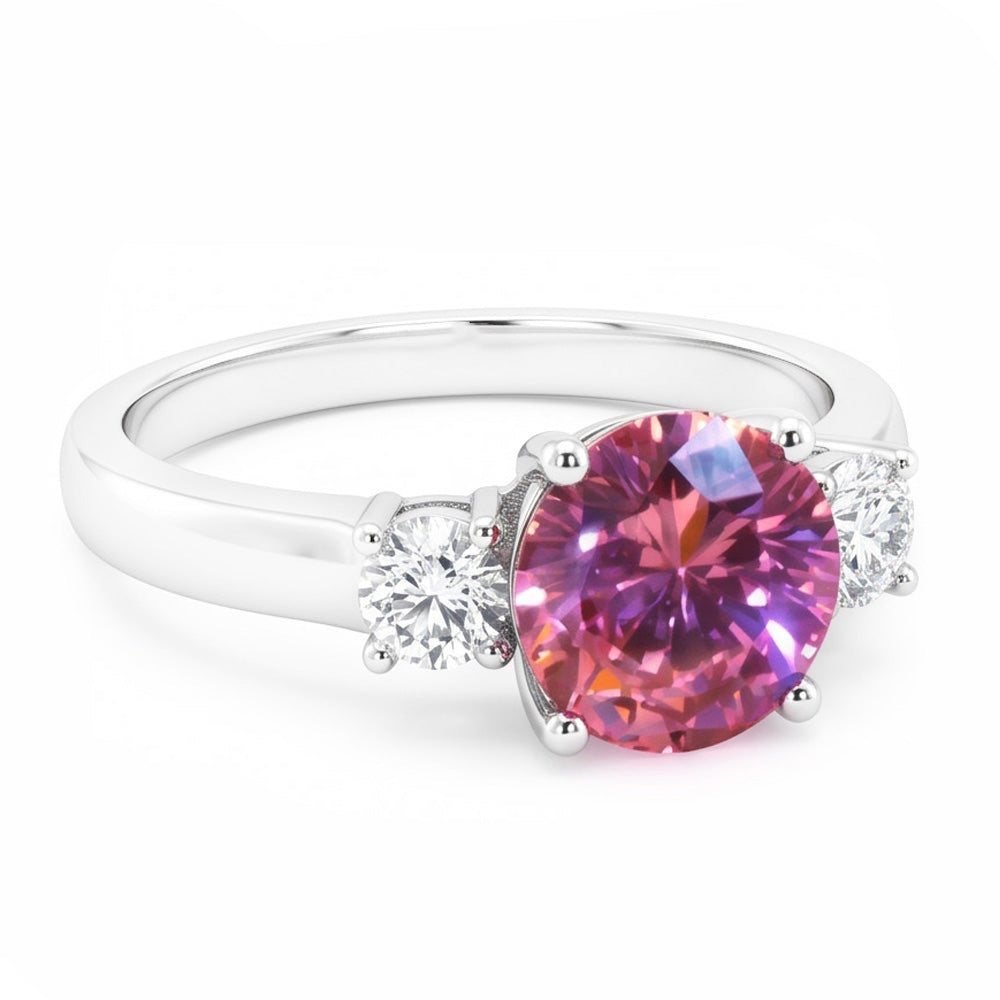 Natural Sapphire Ring 2.50ct - White Gold 14K
