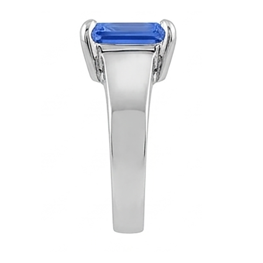 Natural Sapphire Ring 2.50ct - White Gold 14K