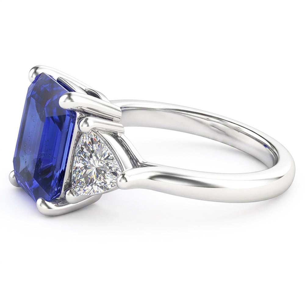 Natural Sapphire Ring 2.50ct - White Gold 14K