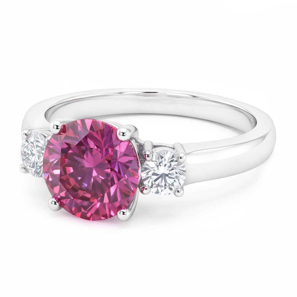 Natural Sapphire Ring 2.50ct - White Gold 14K