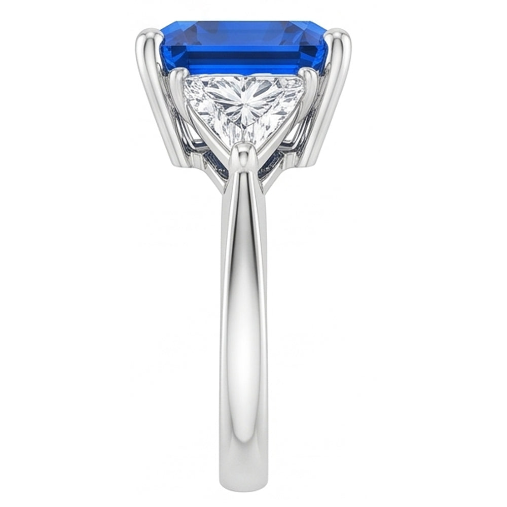 Natural Sapphire Ring 2.50ct - White Gold 14K