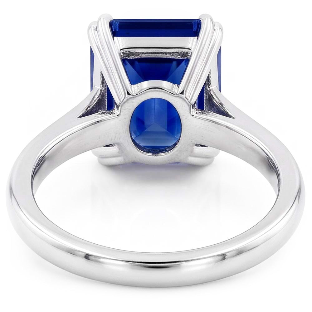 Natural Sapphire Ring 2.50ct - White Gold 14K