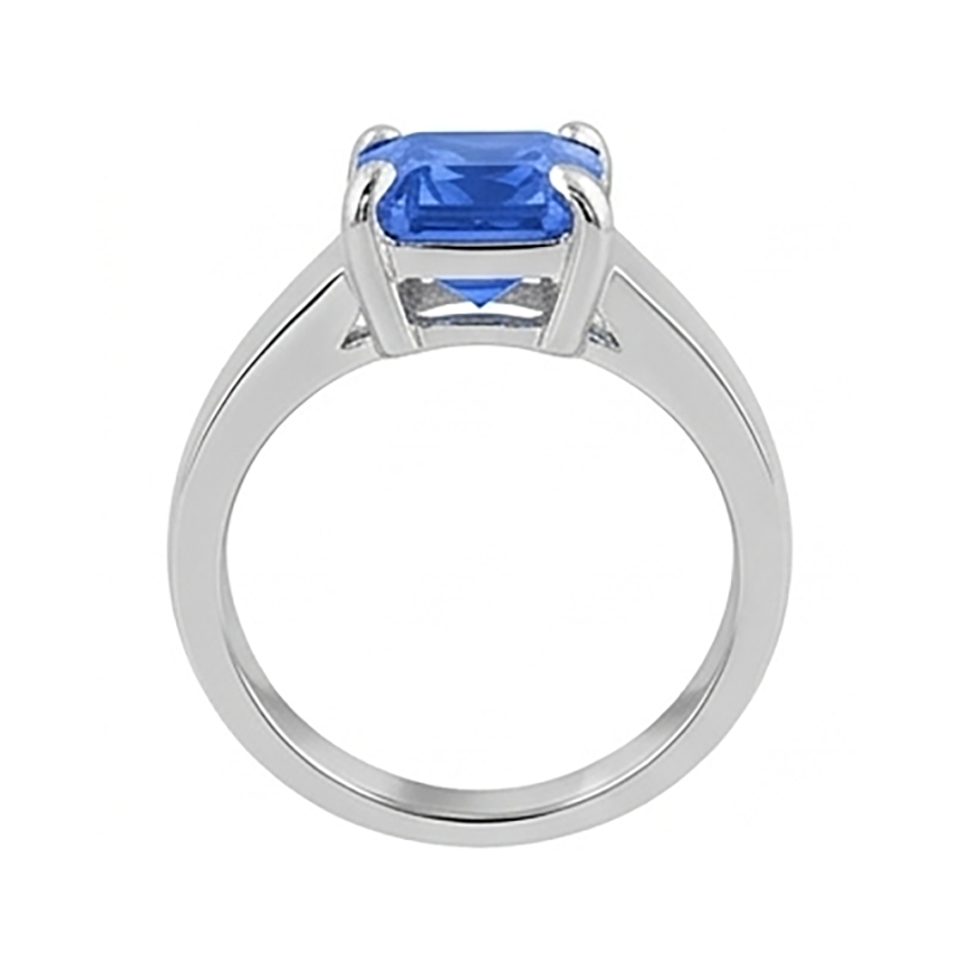 Natural Sapphire Ring 2.50ct - White Gold 14K