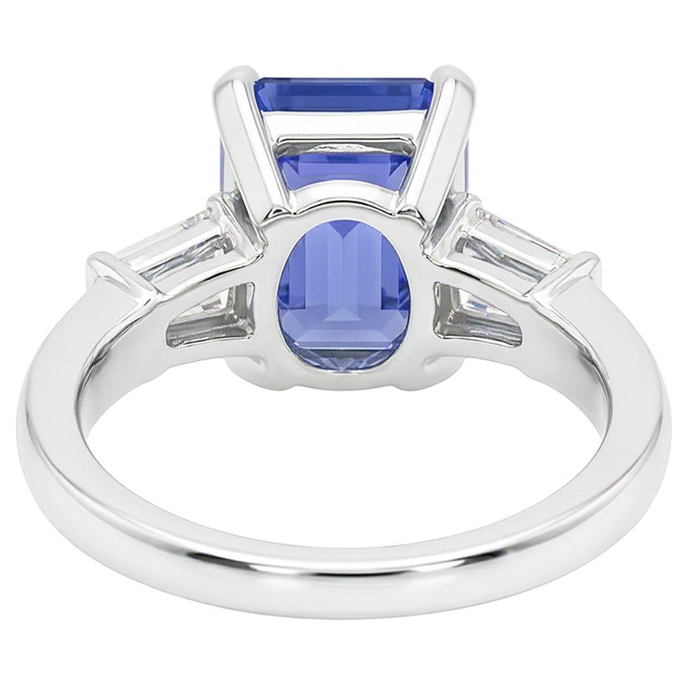 Natural Sapphire Ring 2.50ct - White Gold 14K