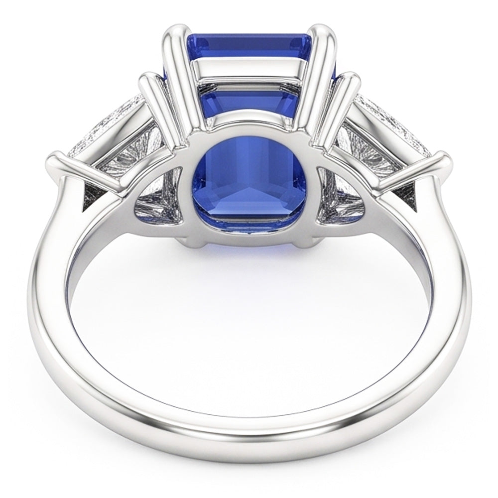 Natural Sapphire Ring 2.50ct - White Gold 14K