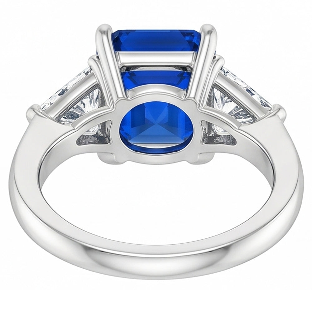 Natural Sapphire Ring 2.50ct - White Gold 14K