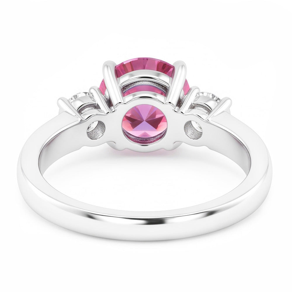 Natural Sapphire Ring 2.50ct - White Gold 14K