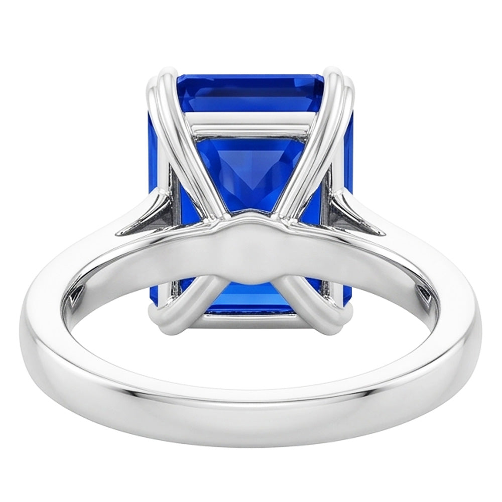 Natural Sapphire Ring 2.50ct - White Gold 14K