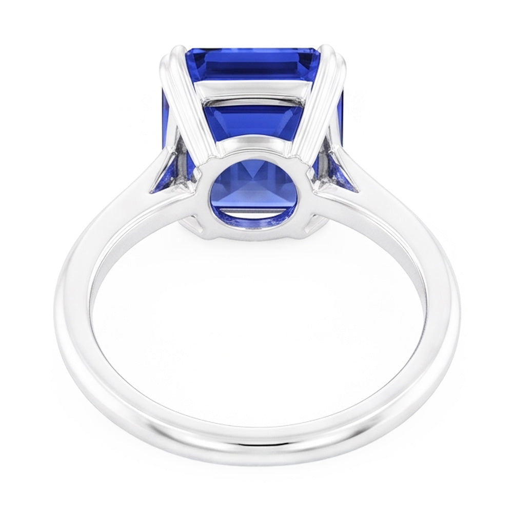 Natural Sapphire Ring 2.50ct - White Gold 14K