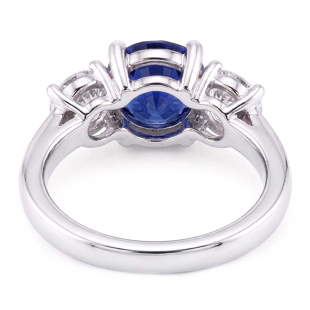 Natural Sapphire Ring 2.50ct - White Gold 14K