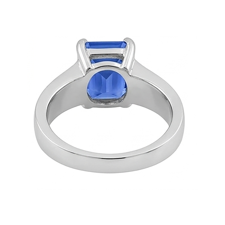 Natural Sapphire Ring 2.50ct - White Gold 14K
