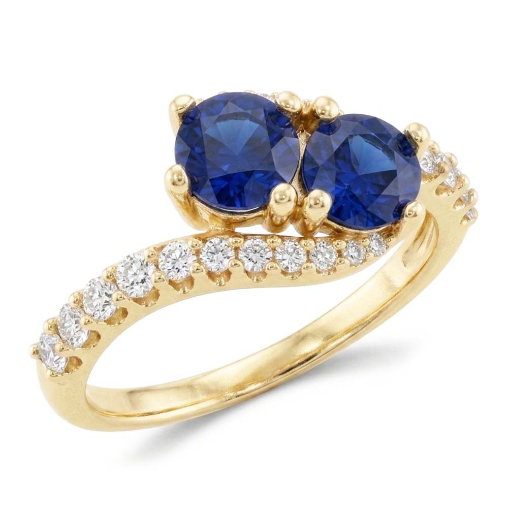 Natural Sapphire Ring 2.50ct - Yellow Gold 14K