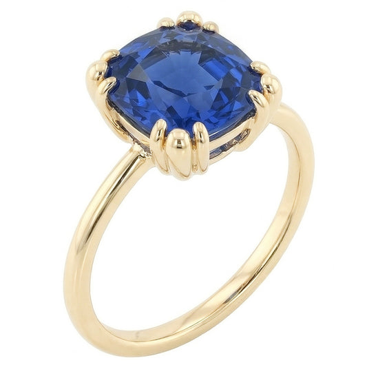 Natural Sapphire Ring 2.50ct - Yellow Gold 14K