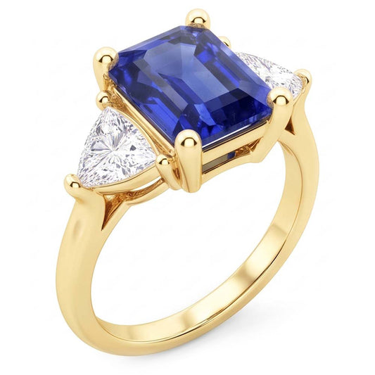Natural Sapphire Ring 2.50ct - Yellow Gold 14K