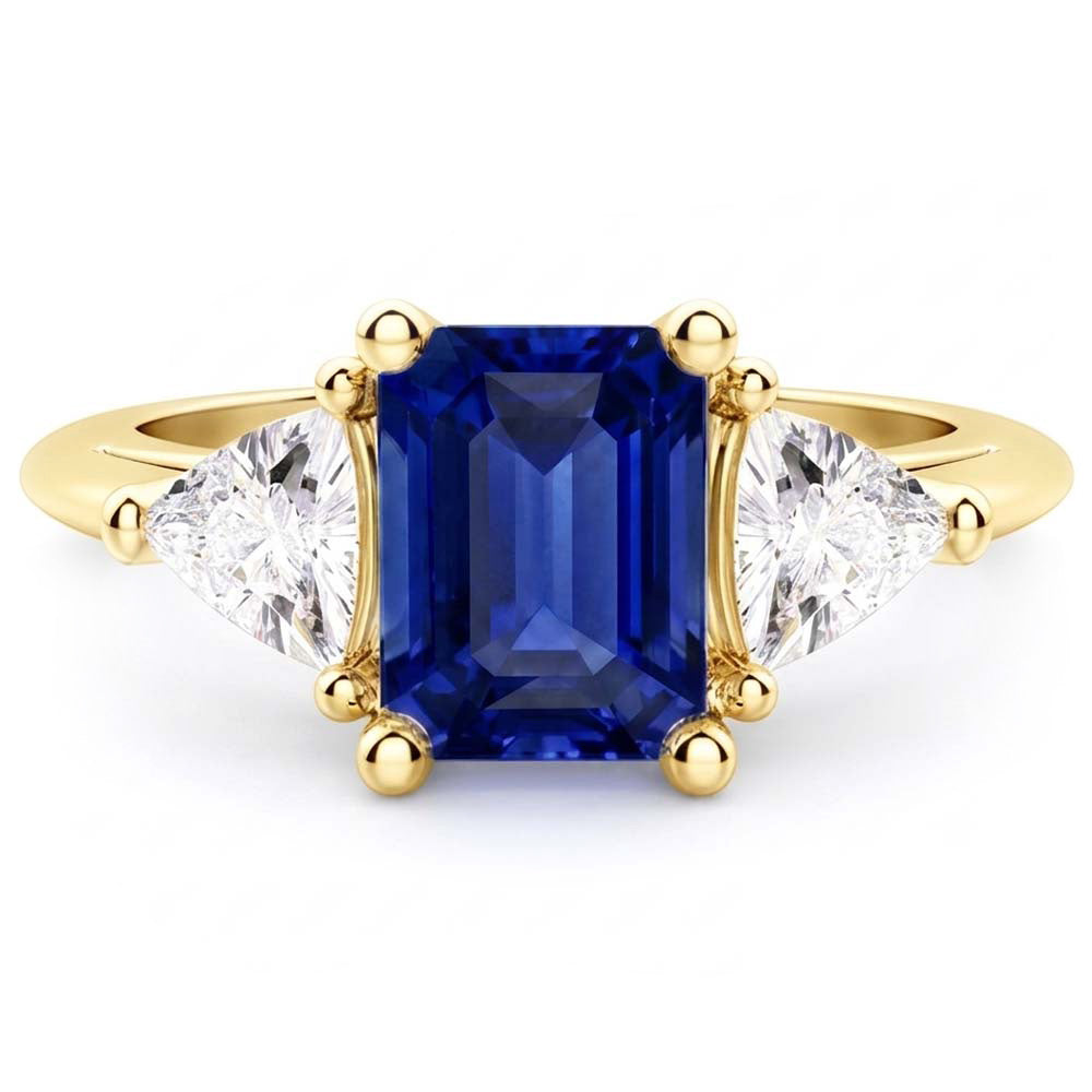 Natural Sapphire Ring 2.50ct - Yellow Gold 14K