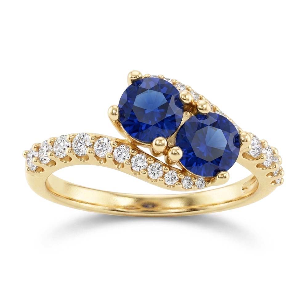 Natural Sapphire Ring 2.50ct - Yellow Gold 14K