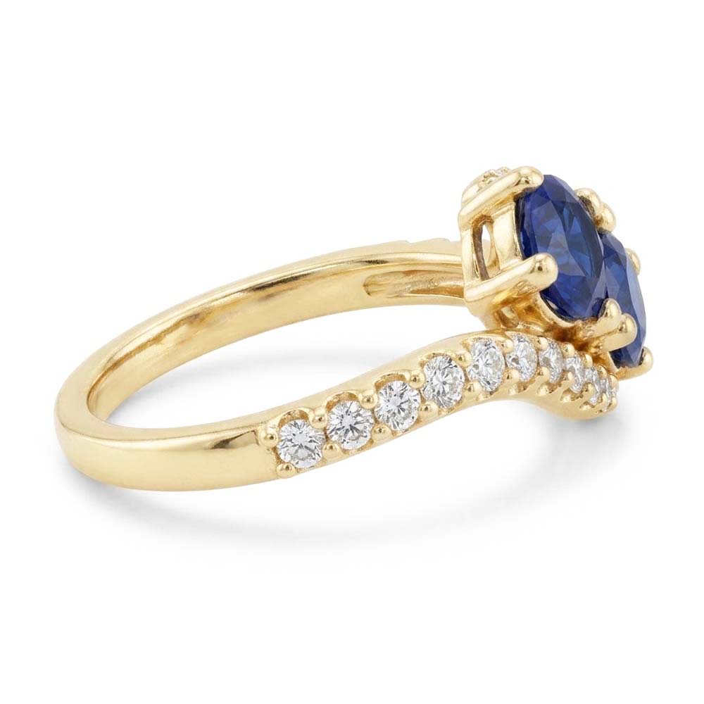 Natural Sapphire Ring 2.50ct - Yellow Gold 14K