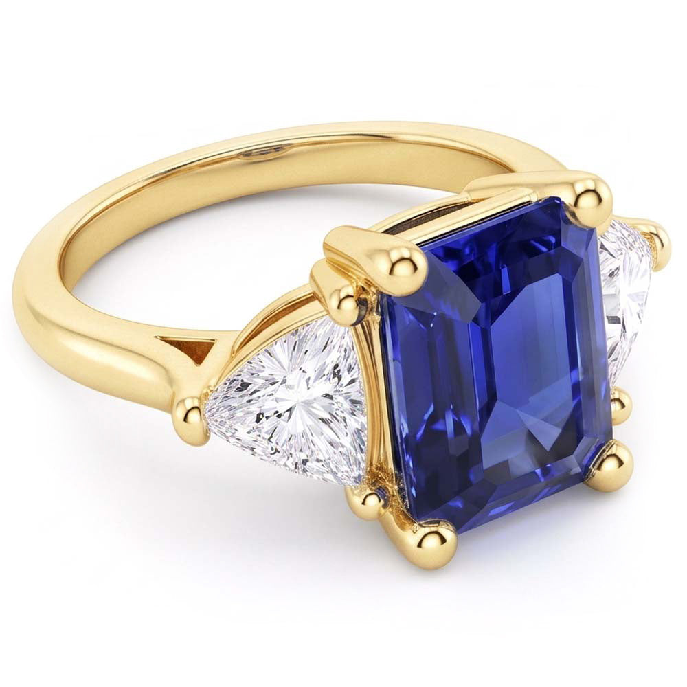 Natural Sapphire Ring 2.50ct - Yellow Gold 14K