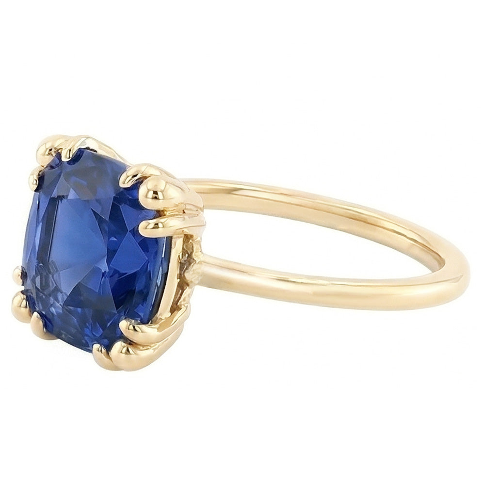 Natural Sapphire Ring 2.50ct - Yellow Gold 14K