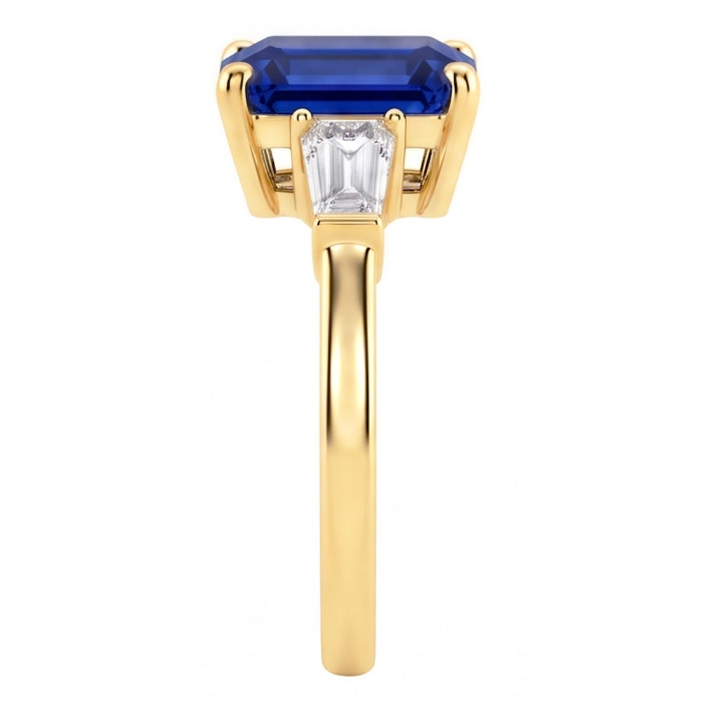 Natural Sapphire Ring 2.50ct - Yellow Gold 14K
