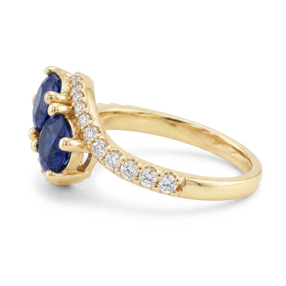 Natural Sapphire Ring 2.50ct - Yellow Gold 14K