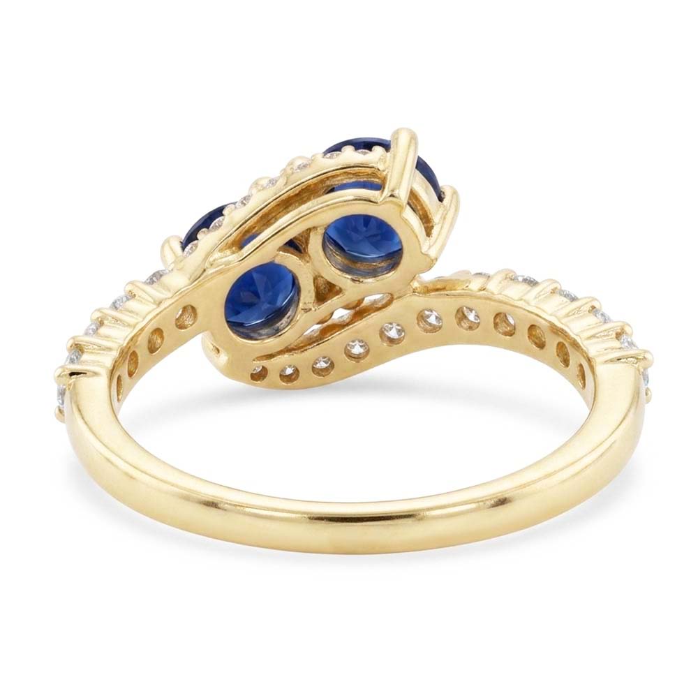 Natural Sapphire Ring 2.50ct - Yellow Gold 14K