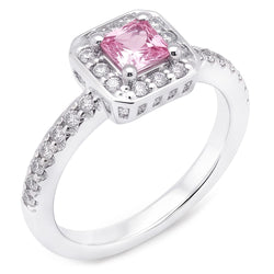 Natural Sapphire Ring 2.75ct - White Gold 14K