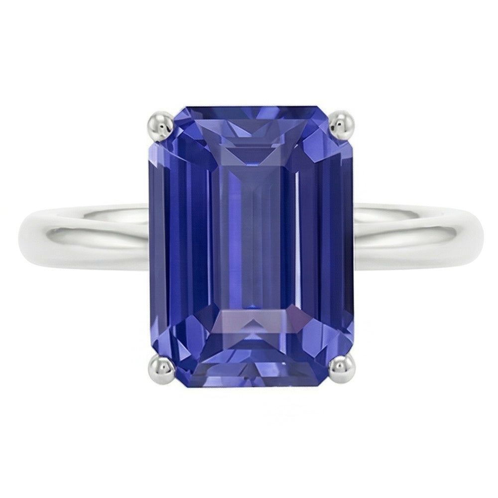 Natural Sapphire Ring 2ct - White Gold 14K