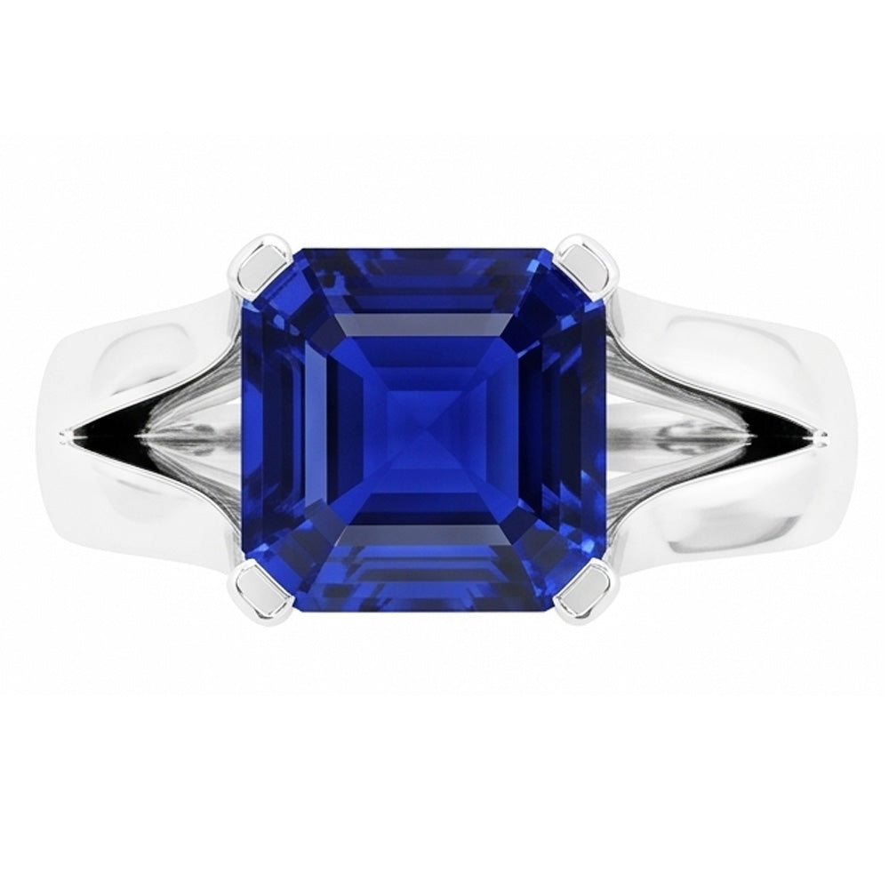Natural Sapphire Ring 2ct - White Gold 14K
