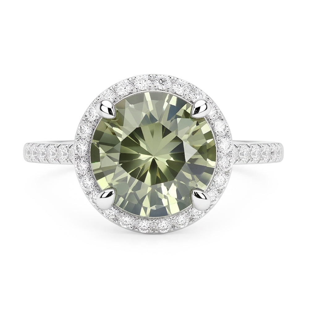 Natural Sapphire Ring 2ct - White Gold 14K