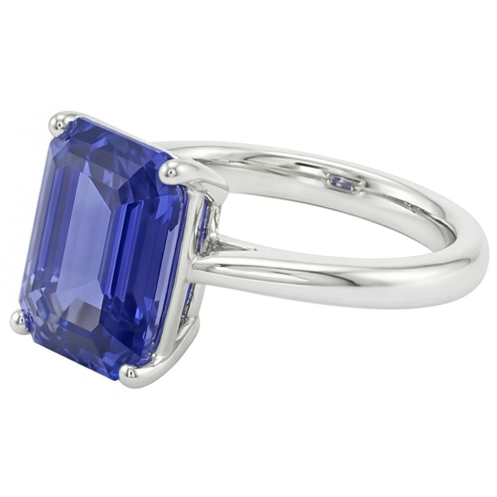 Natural Sapphire Ring 2ct - White Gold 14K