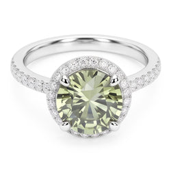 Natural Sapphire Ring 2ct - White Gold 14K