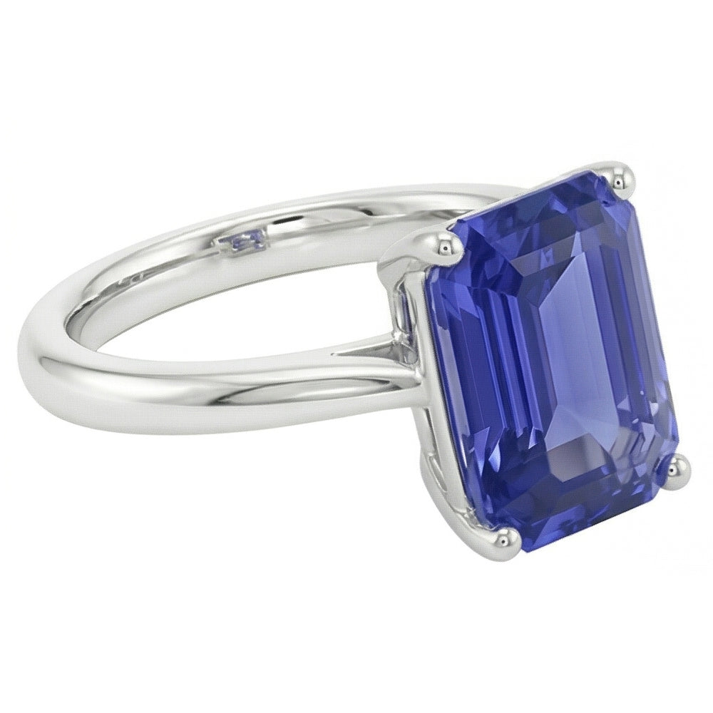 Natural Sapphire Ring 2ct - White Gold 14K