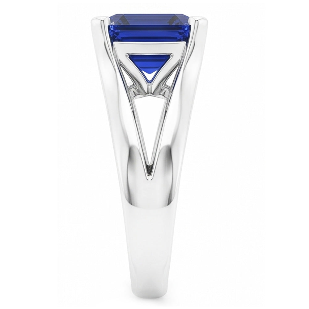 Natural Sapphire Ring 2ct - White Gold 14K
