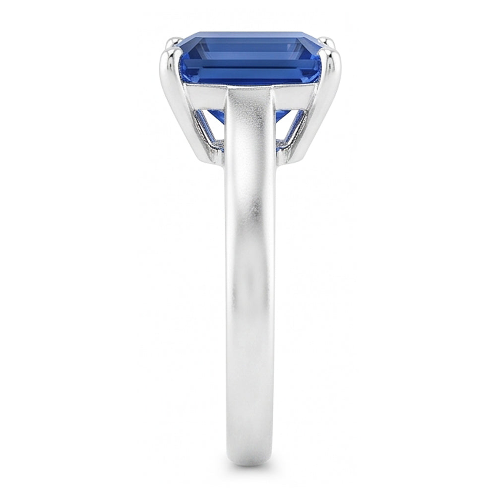Natural Sapphire Ring 2ct - White Gold 14K