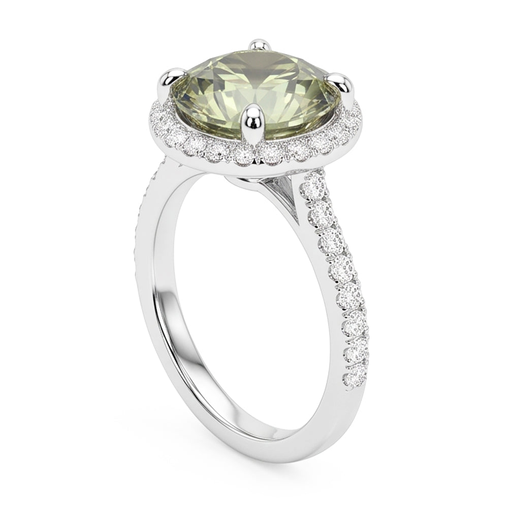 Natural Sapphire Ring 2ct - White Gold 14K