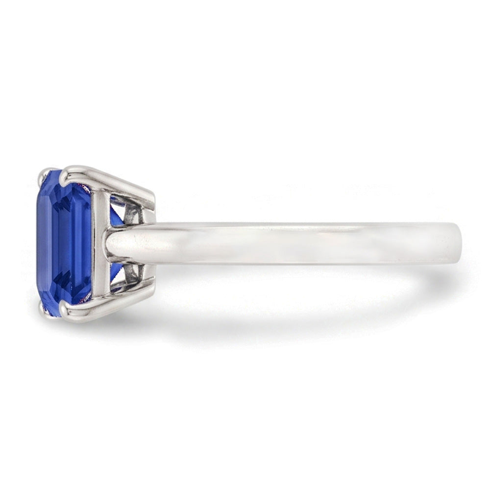 Natural Sapphire Ring 2ct - White Gold 14K